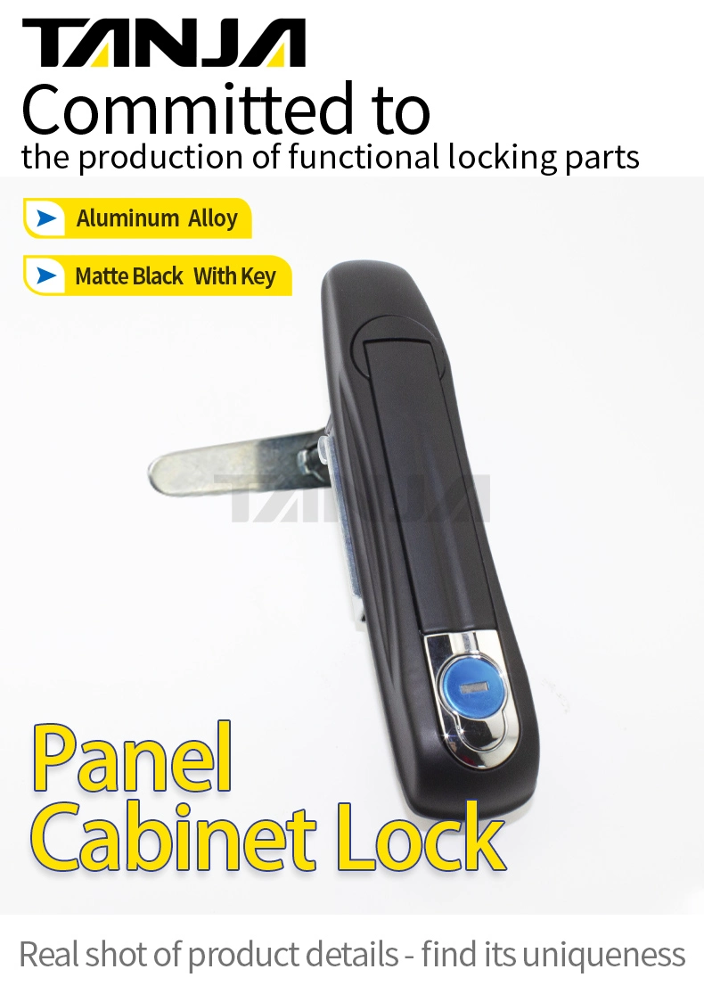 Cabinet Plane Lock Security RV Lever Panel Push Button Panel Lock with Distribution Box Compression Trigger Lock Latch