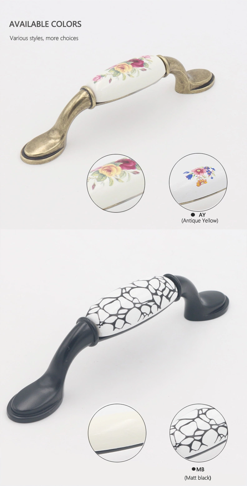 New Style Furniture Ceramic Door Handle Series